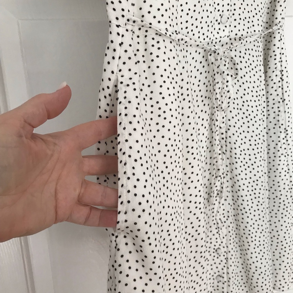 Abercrombie & Fitch NWT Puff Sleeve Button Down Mini Dress - Picture 8 of 10
